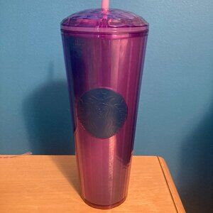 Starbucks Purple Tumbler with Domed Lid 24oz NEW